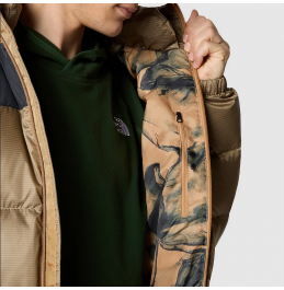 TΗΕ NORTH FACE M DIABLO RECYCLED DOWN HOODED JACKET NF0A7ZFQK0M ALMOND BUTTER/TNF BLACK