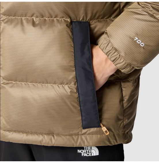 TΗΕ NORTH FACE M DIABLO RECYCLED DOWN HOODED JACKET NF0A7ZFQK0M ALMOND BUTTER/TNF BLACK
