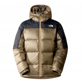 TΗΕ NORTH FACE M DIABLO RECYCLED DOWN HOODED JACKET NF0A7ZFQK0M ALMOND BUTTER/TNF BLACK