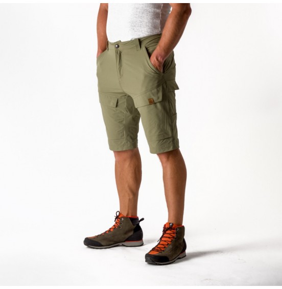 NORTHFINDER BE-3357AD-263 AGUSTIN men's Adventure lightweight stretch shorts GREENGREY