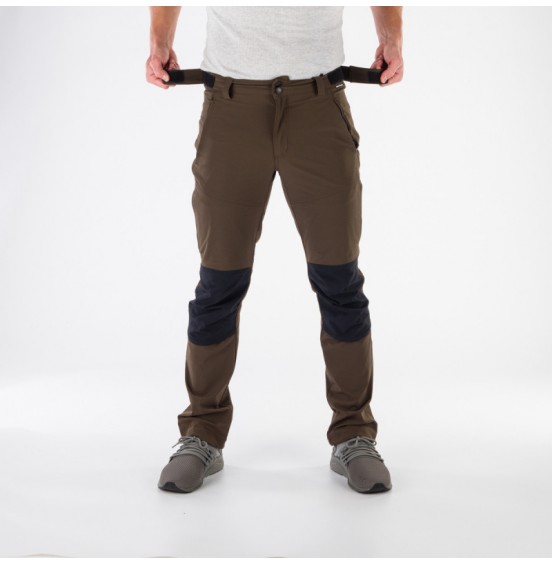 NORTHFINDER PAVALUS STRECH MEN'S TREKKING TROUSERS MUSTANG (NO-31012OR)