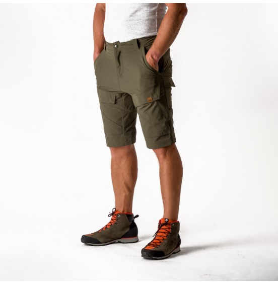 NORTHFINDER BE-3357AD 460 AGUSTIN men's Adventure lightweight stretch shorts BLACKOLIVE