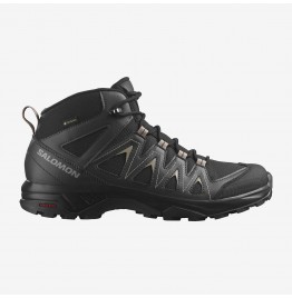 SALOMON X BRAZE MID GORE-TEX 471748 ΑΝΔΡΙΚΑ ΜΠΟΤΑΚΙΑ ΠΕΖΟΠΟΡΕΙΑΣ BLACK/PHANTOM/VINTAGE KHAKI