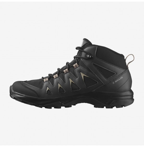 SALOMON X BRAZE MID GORE-TEX 471748 ΑΝΔΡΙΚΑ ΜΠΟΤΑΚΙΑ ΠΕΖΟΠΟΡΕΙΑΣ BLACK/PHANTOM/VINTAGE KHAKI