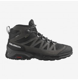 SALOMON X WARD Leather MID GORE-TEX 471817 PHANTOM/BLACK