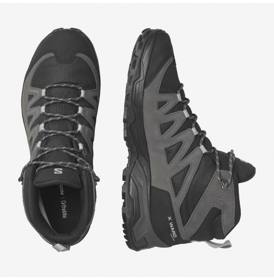 SALOMON X WARD Leather MID GORE-TEX 471817 PHANTOM/BLACK
