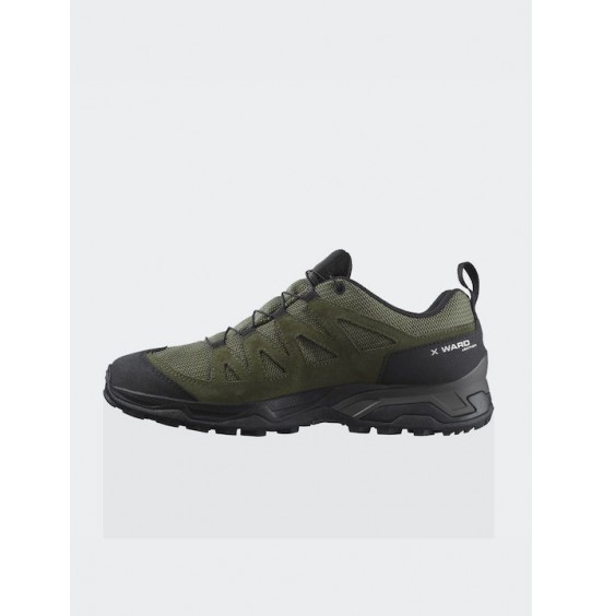 SALOMON X WARD Leather GORE-TEX 471822  DEEP LICHEN GREEN/BLACK