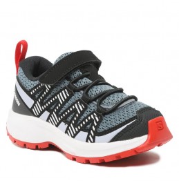 SALOMON XA PRO V8 K STORMY WEATHER/ZEN BLUE/GOJI BERRY (416136)