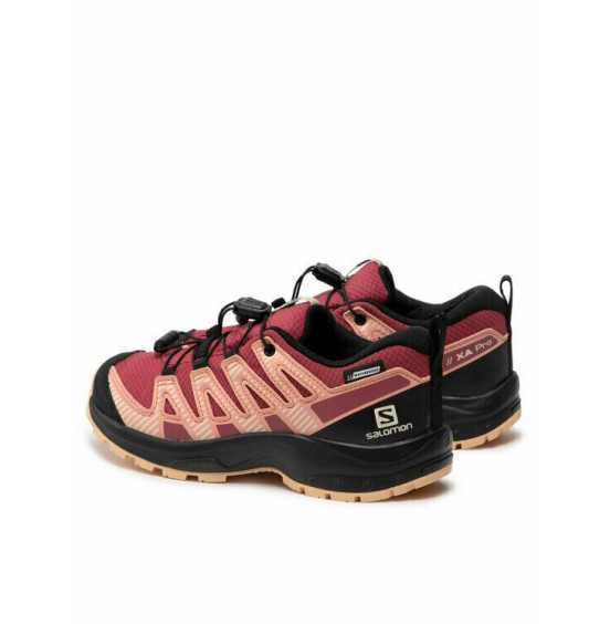 SALOMON XA PRO V8 CSWP J EARTH RED/BLACK/ALMOND CREAM (416144)