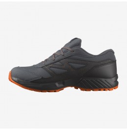 SALOMON OUTWAYCSWP JUNIOR 472828 EBONY/BLACK/SHOKING ORANGE ΠΑΙΔΙΚΑ ΑΔΙΑΒΡΟΧΑ ΠΑΠΟΥΤΣΙΑ