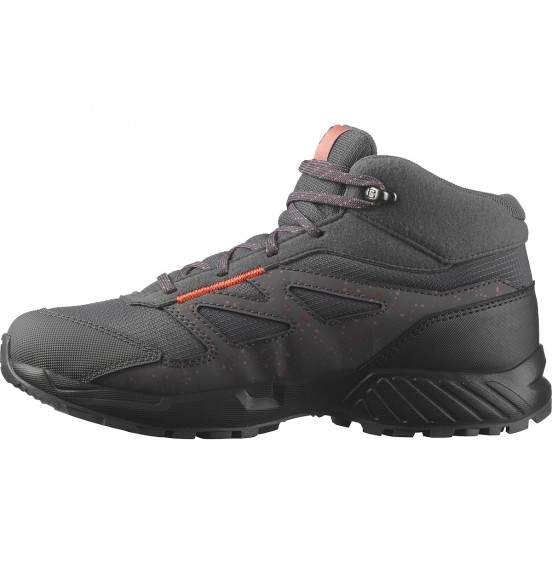 SALOMON OUTWAY MID CSWP JUNIOR  WATERPROOF 472836 MAGNET/PHANTOM/CORAL