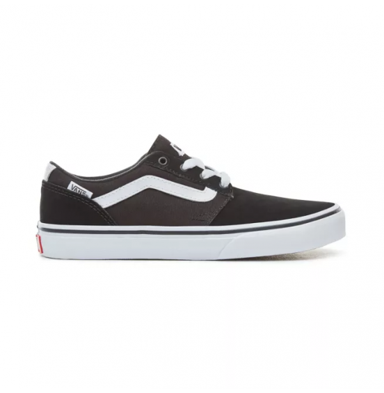 VANS CHAPMAN STRIPE KIDS SUEDE/ CANVAS BLACK/ WHITE (VN0A349SIJU)