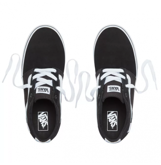 VANS CHAPMAN STRIPE KIDS SUEDE/ CANVAS BLACK/ WHITE (VN0A349SIJU)