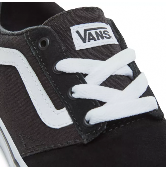 VANS CHAPMAN STRIPE KIDS SUEDE/ CANVAS BLACK/ WHITE (VN0A349SIJU)