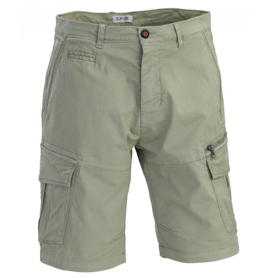 D.FIVE SHORT CARGO PANT DF5-20030LG LIGHT GREEN